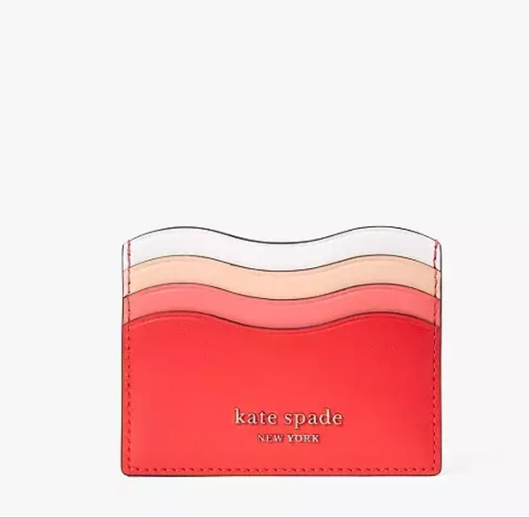 Kate Spade Puffy Wave Cardholder Multicolor - Picture 1 of 4